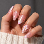 AILLSA Floral Shimmer Press On Nails 
