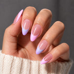 AILLSA Floral Shimmer Press On Nails 