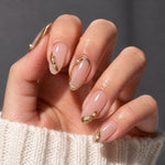 AILLSA Floral Shimmer Press On Nails  