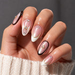 AILLSA Floral Shimmer Press On Nails  