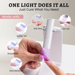 AILLSA Gel Nail Tips Kit with UV Light