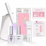 AILLSA Gel Nail Tips Kit with UV Light 