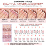 AILLSA Pre-Sealed Glossy French Press On Nails