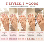 AILLSA Pre-Sealed Glossy French Press On Nails 