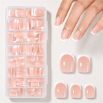 AILLSA Pre-Sealed Glossy French Press On Nails 