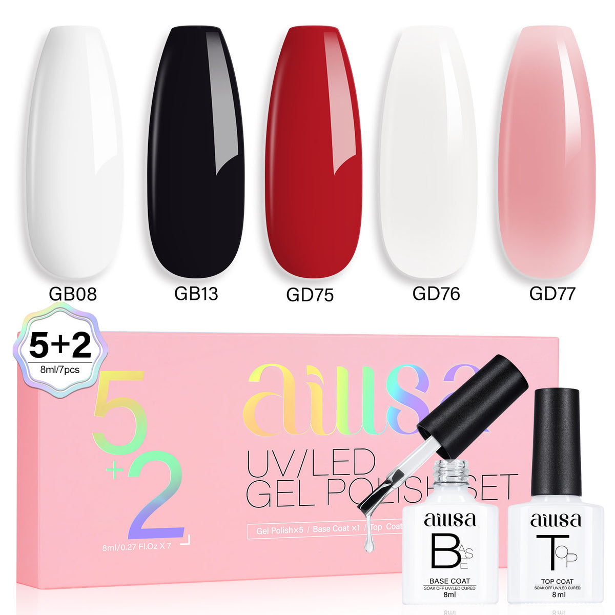 AILLSA 7PCS Gel Nail Polish Set 