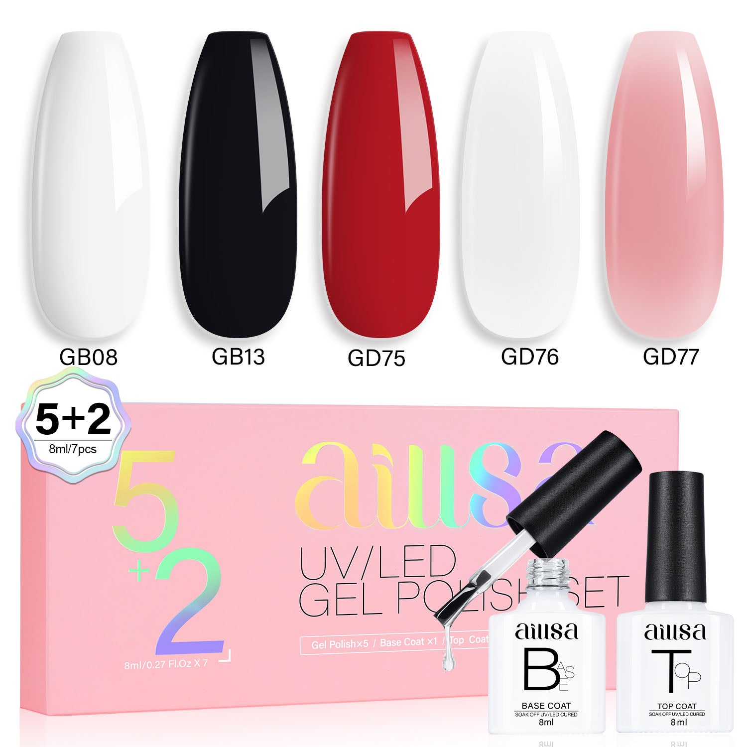 AILLSA 7PCS Gel Nail Polish Set 