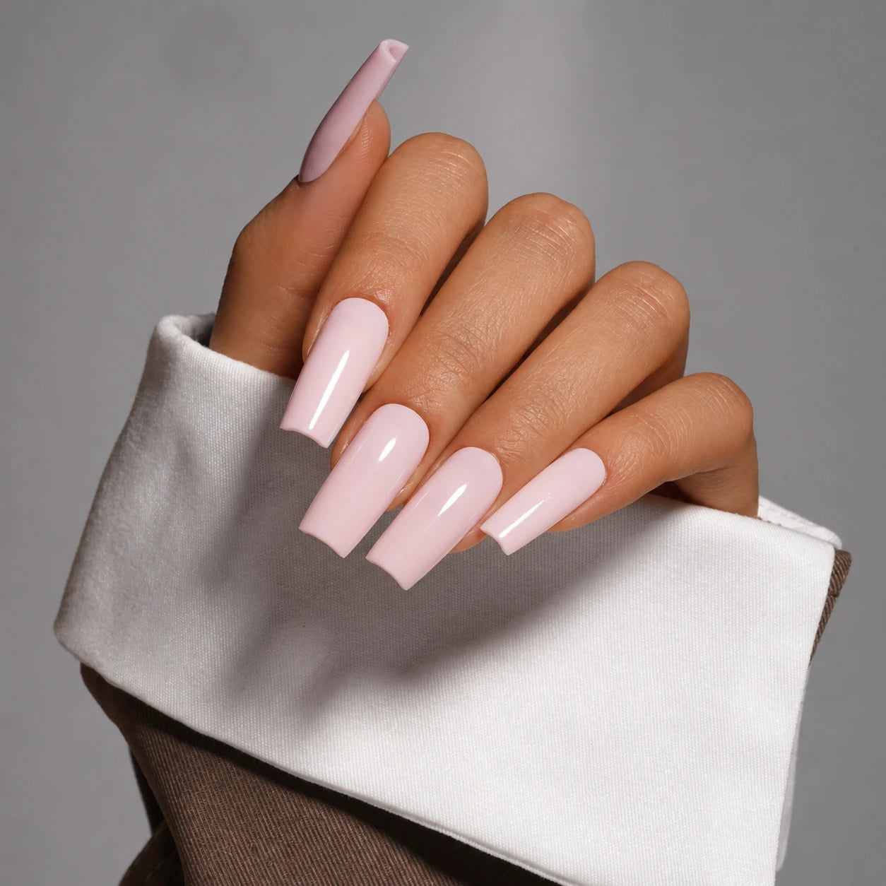 Aillsa Mixed 12 Pre-colored Press-Ons Nail Tips Set With Gel Glue 
