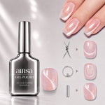AILLSA Soft Velvet Cat Eye Gel Polish Set with 3 Magnetic Tools 