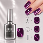 AILLSA Soft Velvet Cat Eye Gel Polish Set with 3 Magnetic Tools 