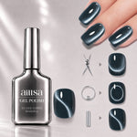 AILLSA Soft Velvet Cat Eye Gel Polish Set with 3 Magnetic Tools 
