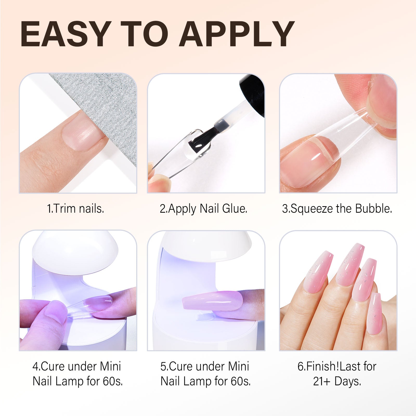 AILLSA Mini Eggshell Touch Sensor UV Nail Lamp