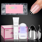 Nail Tips Set With Mini UV Cure Lamp & 30g Strong Solid Nail Glue 