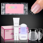 Nail Tips Set With Mini UV Cure Lamp & 30g Strong Solid Nail Glue 