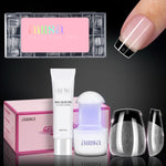 Nail Tips Set With Mini UV Cure Lamp & 30g Strong Solid Nail Glue 