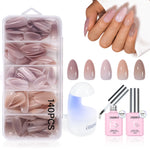 5 Natural Colors Press-on Nail set 
