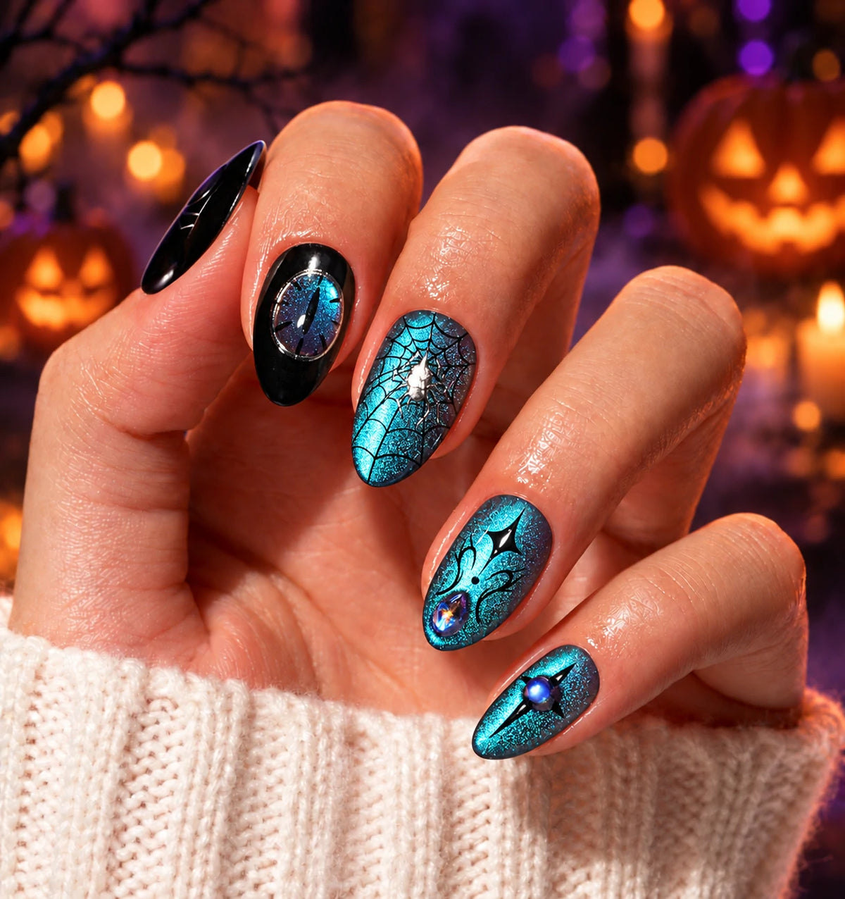 AILLSA Cute Halloween Press-On Nails  