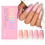 RealFit Nude Tone Mixed Color Press-On Nails 