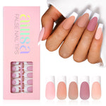 French Gel Nail Tips 5 Colors 