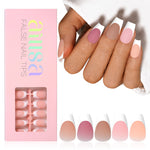 French Gel Nail Tips 5 Colors 
