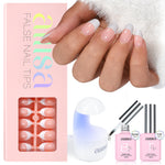 AILLSA French Tip Nails Set | 180Pcs 15 Sizes 