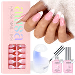 AILLSA French Tip Nails Set | 180Pcs 15 Sizes  
