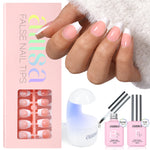AILLSA French Tip Nails Set | 180Pcs 15 Sizes 