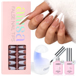 AILLSA French Tip Nails Set | 180Pcs 15 Sizes 