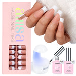 AILLSA French Tip Nails Set | 180Pcs 15 Sizes  
