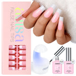 AILLSA French Tip Nails Set | 180Pcs 15 Sizes  