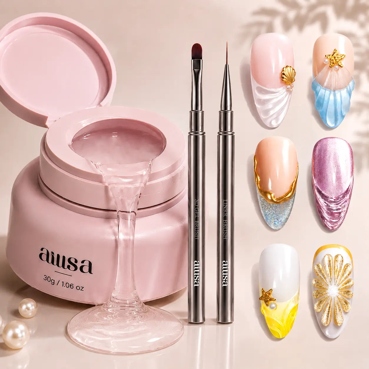 AILLSA 4-in-1 Multi-Use 3D Nail Art Gel  