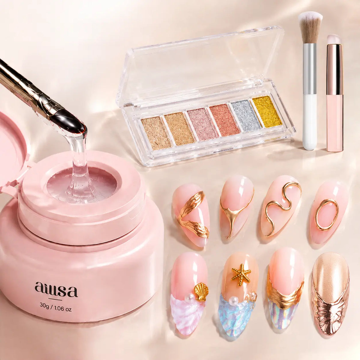 AILLSA 4-in-1 Multi-Use 3D Nail Art Gel  
