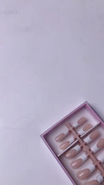 Nude Base French Tip Press On Nails