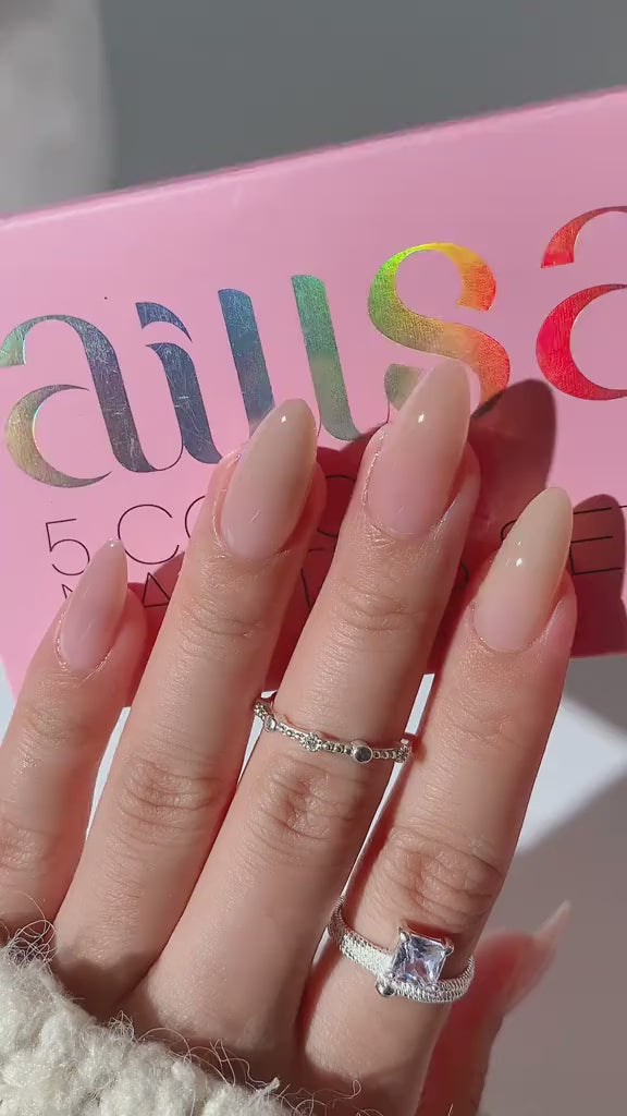 RealFit Nude Tone Mixed Color Press-On Nails 