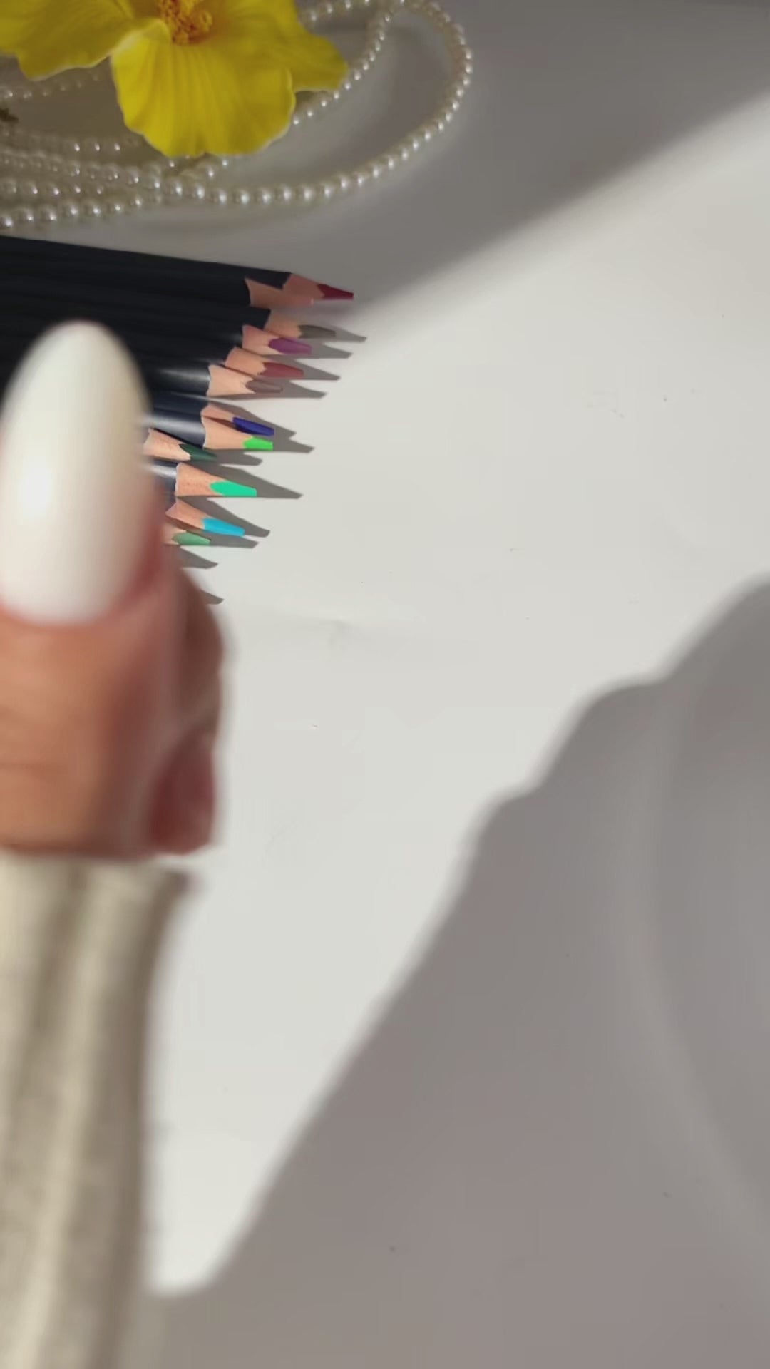 AILLSA Colored Pencil Nail Art Kit